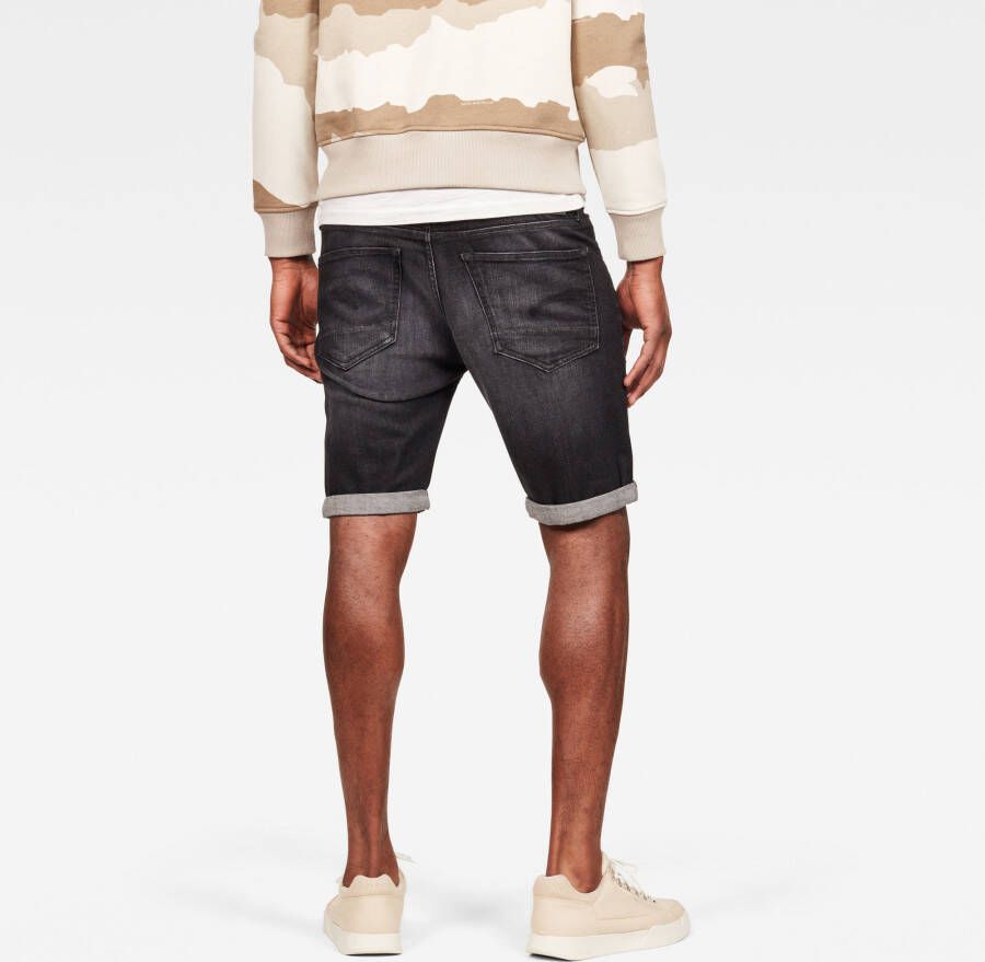 G-Star G Star RAW Slim fit korte spijkerbroek met stretch en ripped details