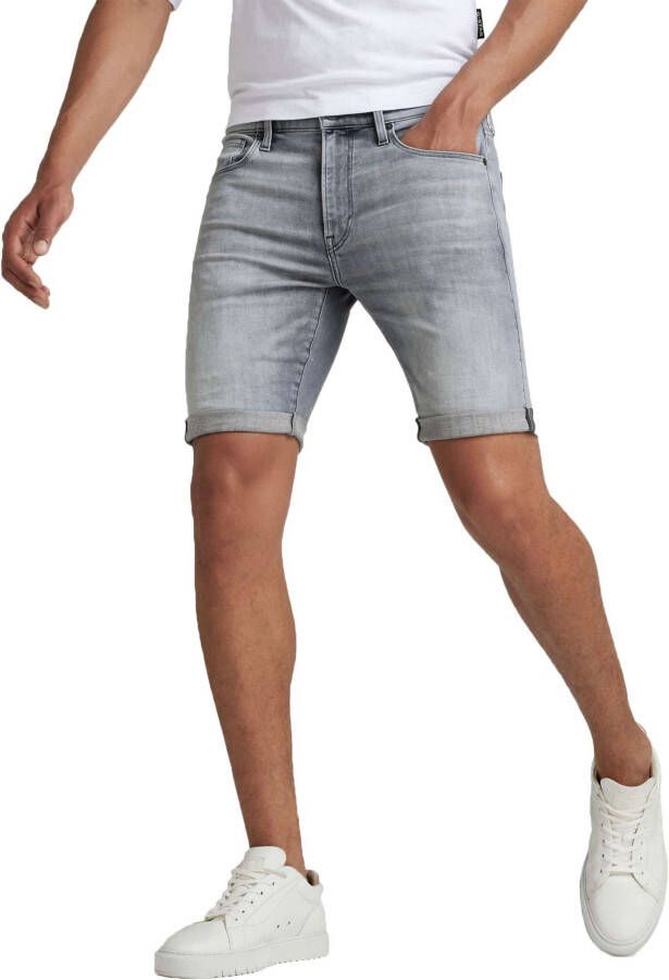 G-Star G Star RAW 3301 slim fit jeans short sun faded glacier grey