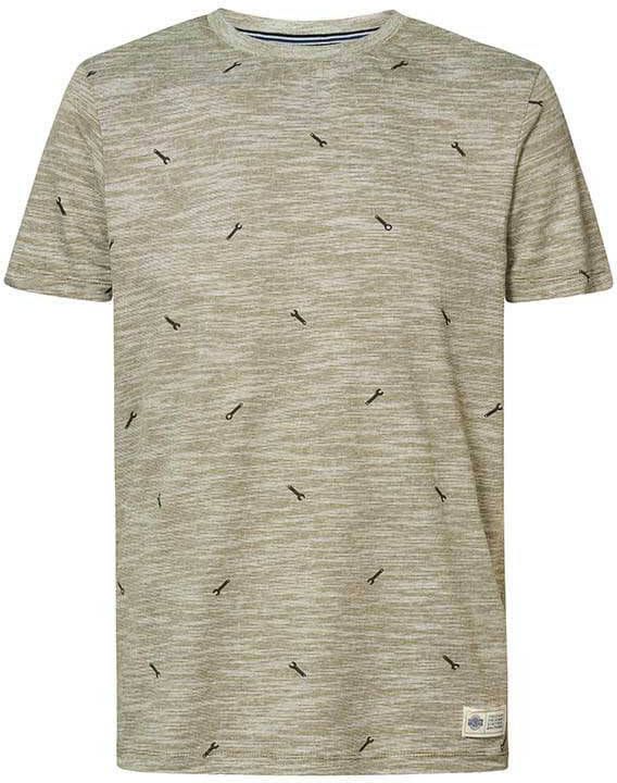 Petrol Industries T shirt met all over print dusty army