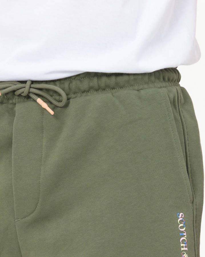 Scotch & Soda Straight fit korte joggingbroek van biologisch katoen