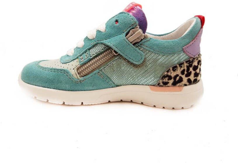 ShoesMe Turquoise Veterschoenen