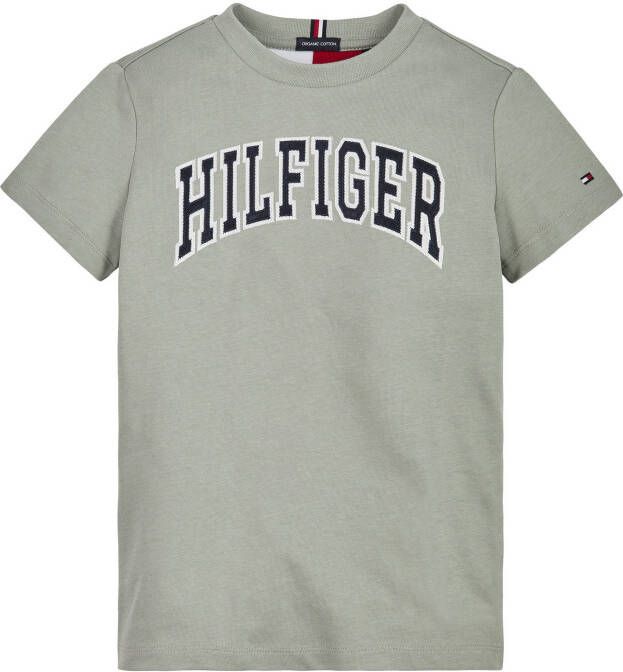 Tommy Hilfiger Varsity T shirt Groen Kb0Kb07600 PMI , Grijs, Heren