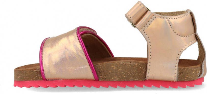 Vingino Floor leren sandalen roze/metallic