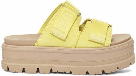 Ugg Clem Sandales voor Dames in Lemon Lime,, Suede