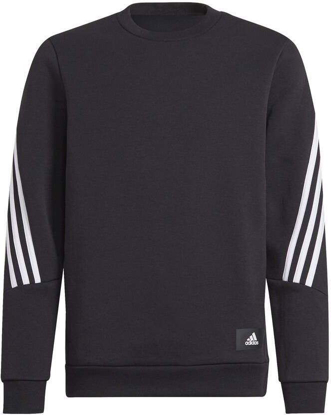 adidas Future Icons 3 Stripes Crewneck Zwart/Wit Kinderen