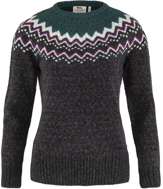Fjällräven Övik Knit Noorse Trui Dames Donkergroen