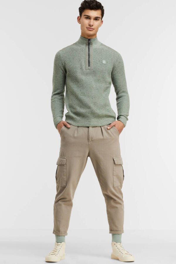 Garcia gemêleerde trui ice green