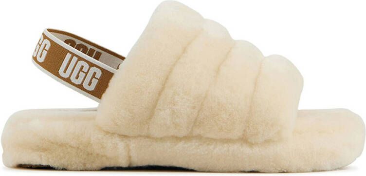 UGG Fluff Yeah Slide pantoffels natural/bruin