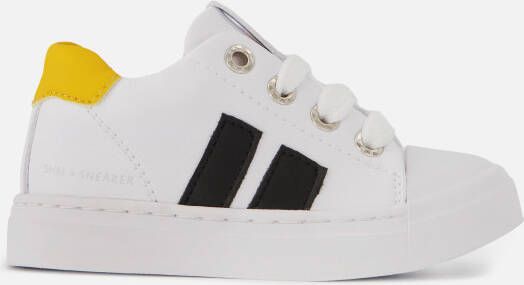 Shoesme SH21S010 A leren sneakers wit/geel
